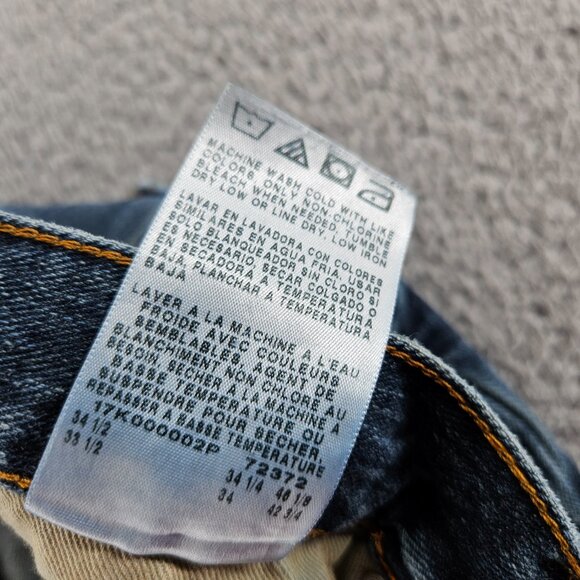 Timberland Pro Jeans Mens 32x34 Blue Straight Leg Workwear Heavy Denim - Picture 7 of 16